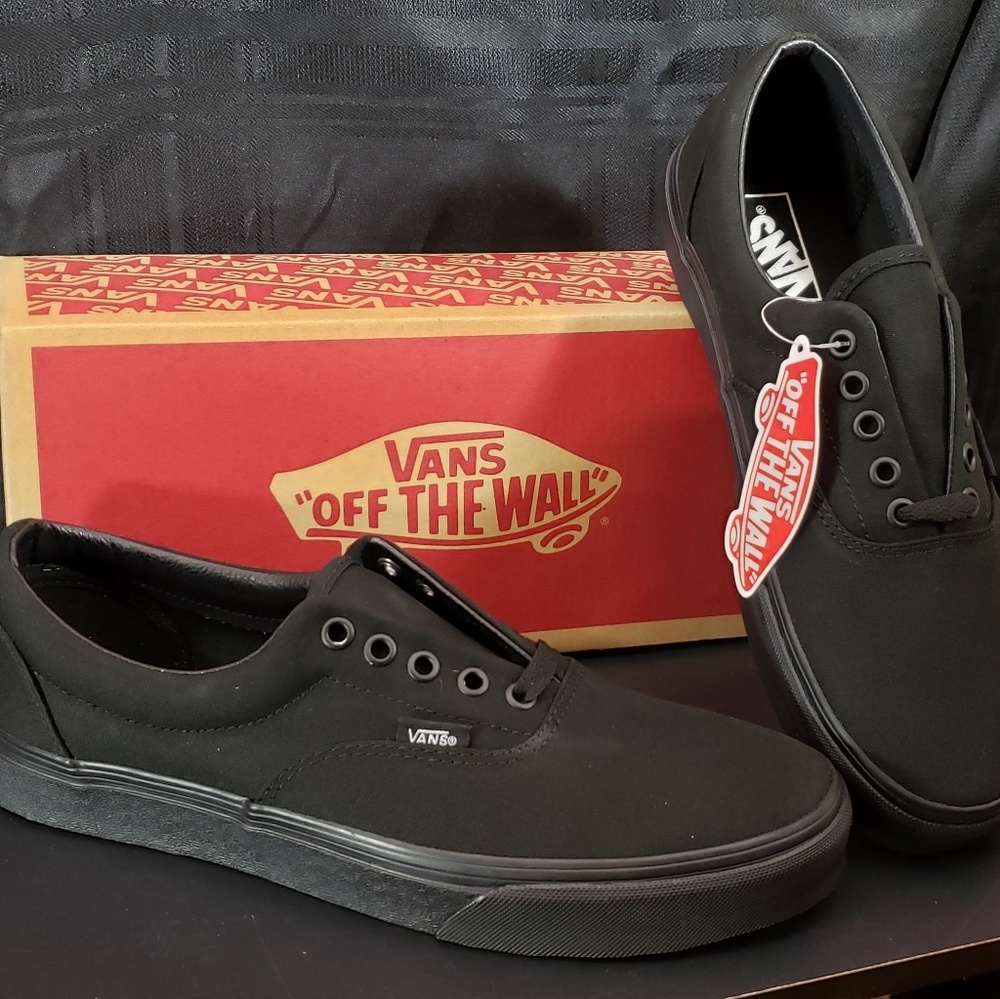 New! Vans Era Classic Black/Black - Picture 6 of 6